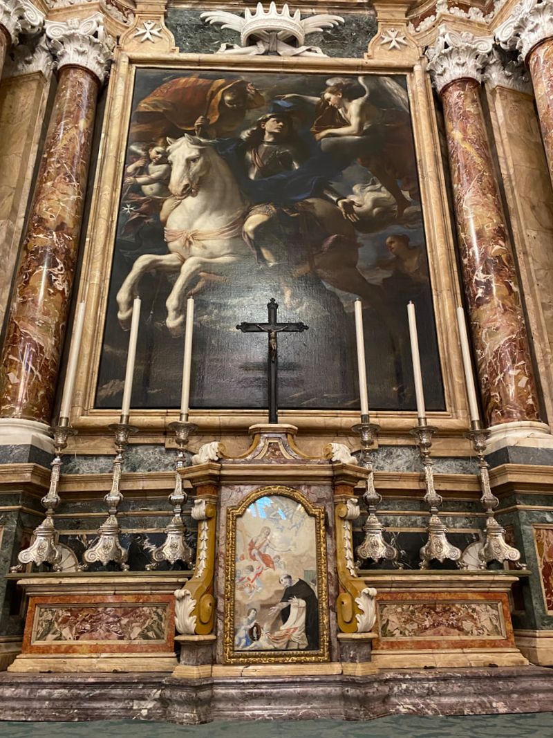 Billede maleri af St. George i St. Johns Katedral