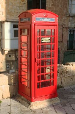 Billede af engelsk telefonboks på Malta